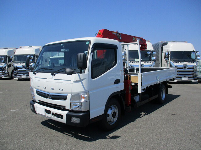 三菱 キャンター 小型 クレーン付 ワイドロング