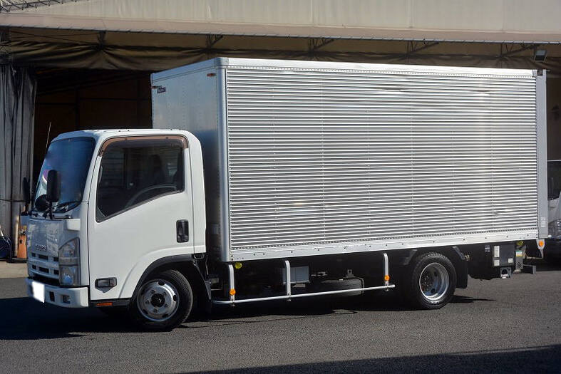 いすゞ エルフ 小型 アルミバン 標準ロング