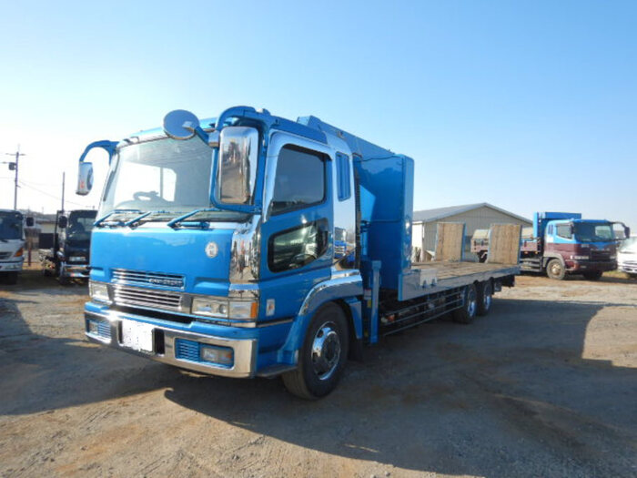 三菱 スーパーグレート 大型 車両重機運搬 セーフティーローダー KL-FY50MRY