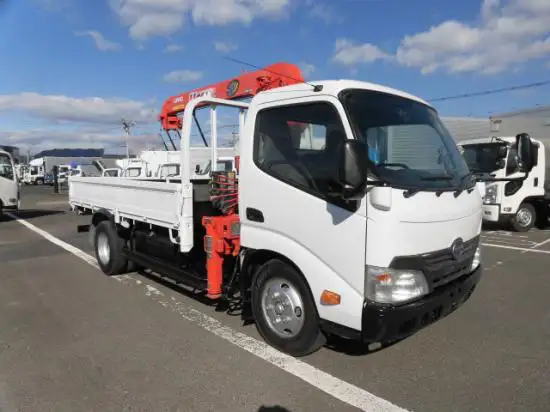 日野 デュトロ 小型 クレーン付 床鉄板 3段の中古トラック画像2