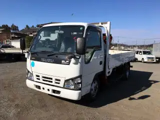 いすゞ エルフ 小型 クレーン付 床鉄板 4段の中古トラック画像2