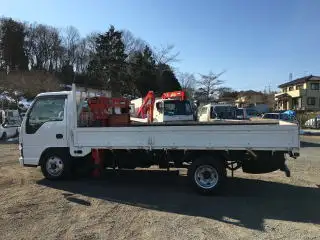いすゞ エルフ 小型 クレーン付 床鉄板 4段の中古トラック画像10