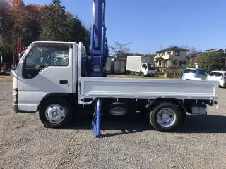 いすゞ エルフ 小型 クレーン付 横置簡易クレーン 床鉄板の中古トラック画像2