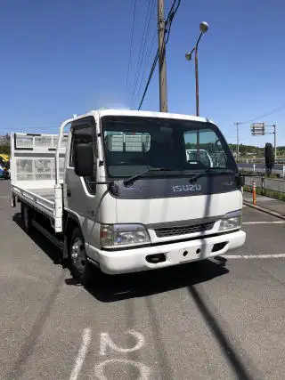 いすゞ エルフ 小型 平ボディ パワーゲート 床鉄板の中古トラック画像3
