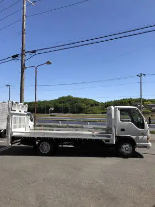 いすゞ エルフ 小型 平ボディ パワーゲート 床鉄板の中古トラック画像5