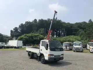 いすゞ エルフ 小型 クレーン付 横置簡易クレーン 床鉄板の中古トラック画像3