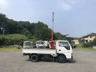 いすゞ エルフ 小型 クレーン付 横置簡易クレーン 床鉄板の中古トラック画像4