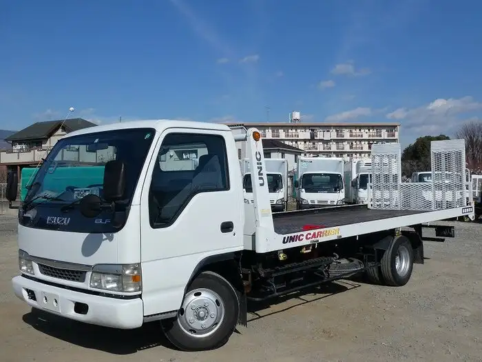 いすゞ エルフ 小型 車両重機運搬 ラジコン ウインチの中古トラック画像1