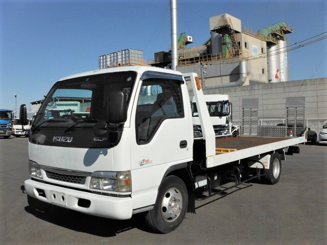 いすゞ エルフ 小型 車両重機運搬 セーフティーローダー KK-NPR75PV