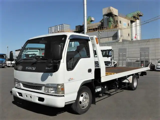 いすゞ エルフ 小型 車両重機運搬 ウインチ KK-NPR75PVの中古トラック画像1