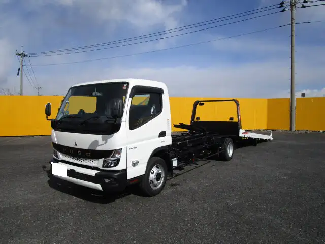 三菱 キャンター 小型 車両重機運搬 ウインチ 2PG-FEB90の中古トラック画像1