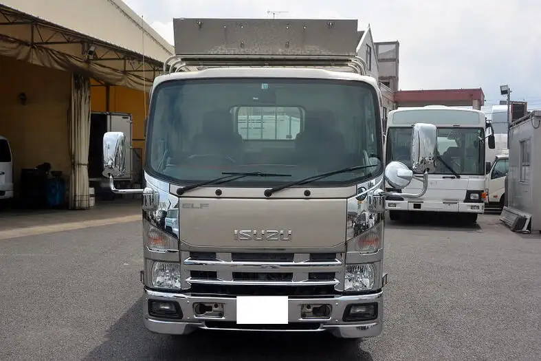 いすゞ エルフ 小型 平ボディ 床鉄板 アルミブロックの中古トラック画像2