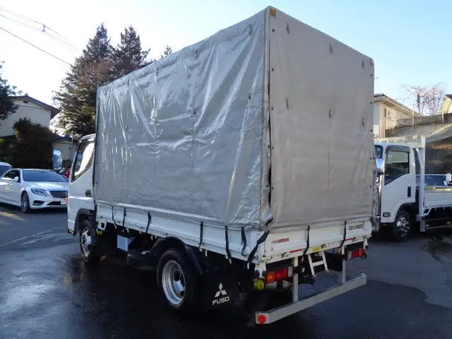 三菱 キャンター 小型 平ボディ 幌 TPG-FBA00の中古トラック画像4