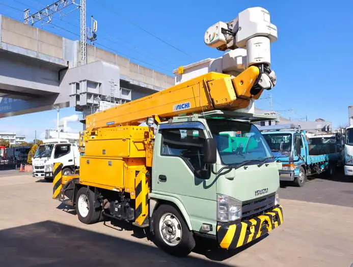 いすゞ エルフ 小型 高所・建柱車 高所作業車 電工仕様の中古トラック画像2