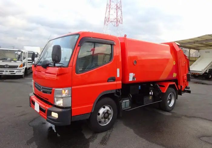三菱 キャンター 小型 パッカー車 回転ダンプ式 TKG-FEB90の中古トラック画像1