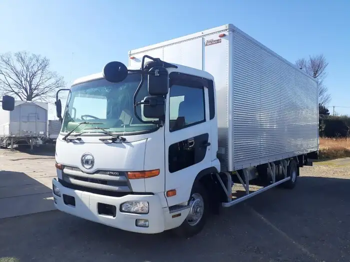 日産UD コンドル 中型/増トン アルミバン パワーゲート SKG-MK38Lの中古トラック画像1