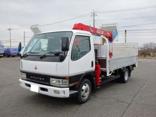 三菱 キャンター 小型 クレーン付 パワーゲート 4段 の中古トラック【車両No.121787】