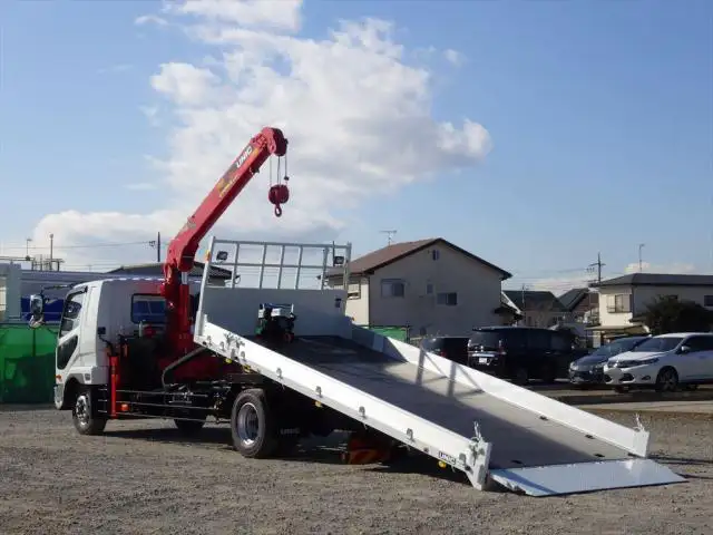 三菱 ファイター 中型/増トン 車両重機運搬 4段クレーン ラジコンの中古トラック画像6