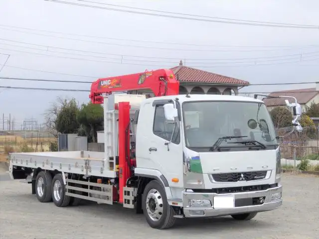 三菱 ファイター 中型/増トン 車両重機運搬 4段クレーン ラジコンの中古トラック画像2