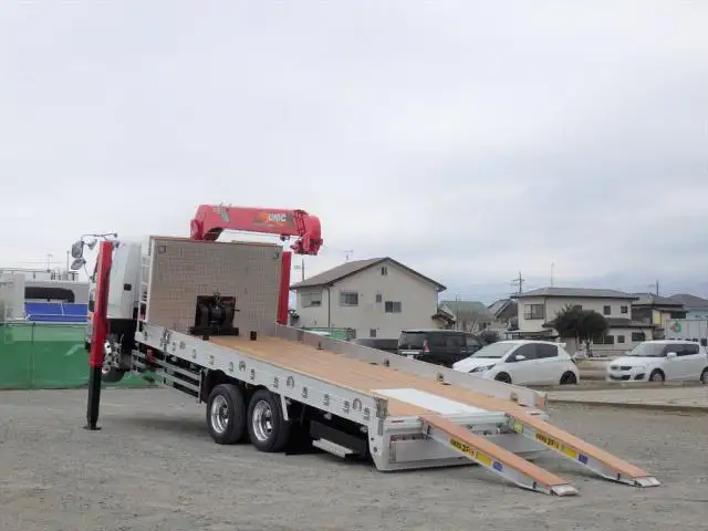 三菱 ファイター 中型/増トン 車両重機運搬 4段クレーン ラジコンの中古トラック画像6