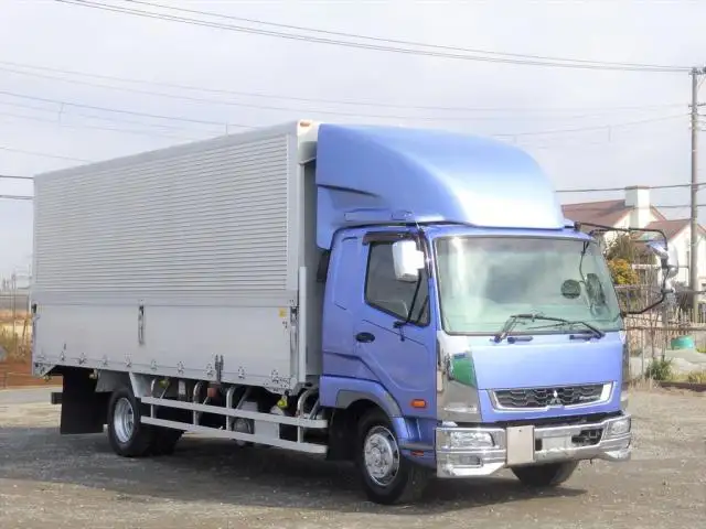 三菱 ファイター 中型/増トン ウイング エアサス ベッドの中古トラック画像2