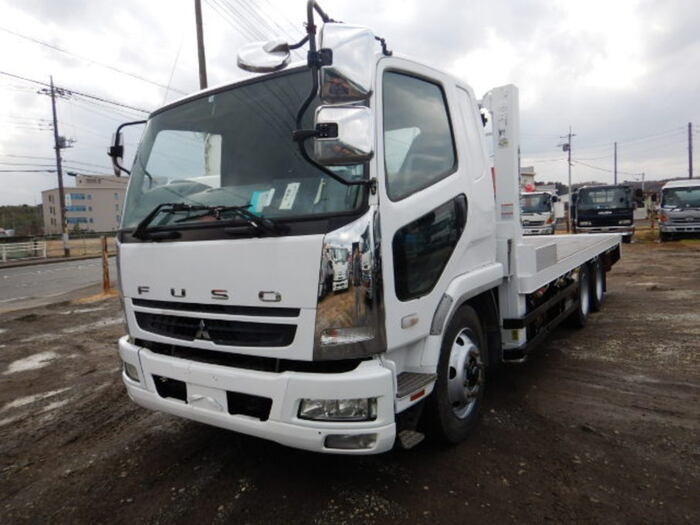 三菱 ファイター 中型/増トン 車両重機運搬 セルフローダー PJ-FQ62F