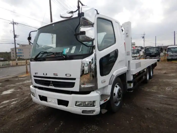 三菱 ファイター 中型/増トン 車両重機運搬 ウインチ ベッドの中古トラック画像1