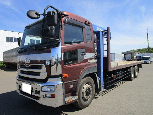 日産UD クオン 大型 車両重機運搬 セルフローダー
