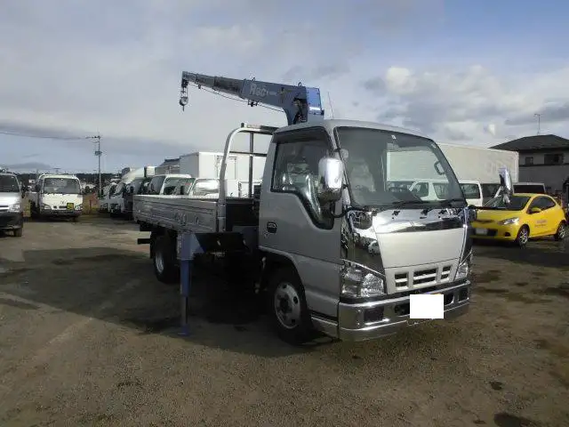いすゞ エルフ 小型 クレーン付 4段 フックインの中古トラック画像2
