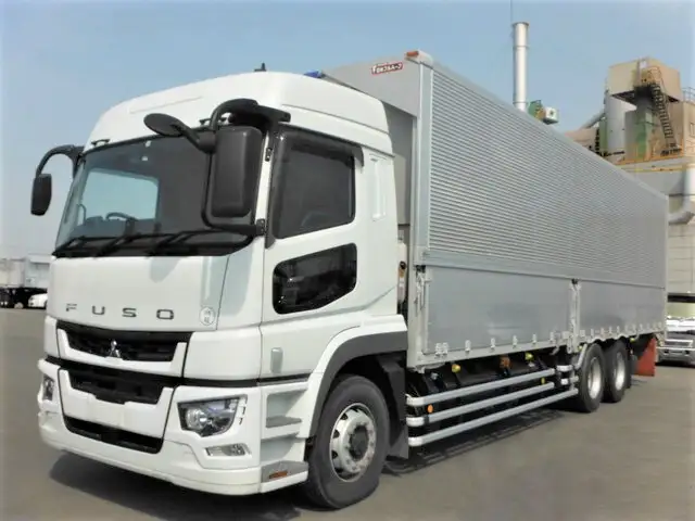 三菱 スーパーグレート 大型 ウイング ハイルーフ 床鉄板 の中古トラック【車両No.122288】