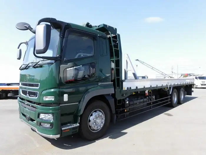 三菱 スーパーグレート 大型 平ボディ 床鉄板 アルミブロック の中古トラック【車両No.122748】
