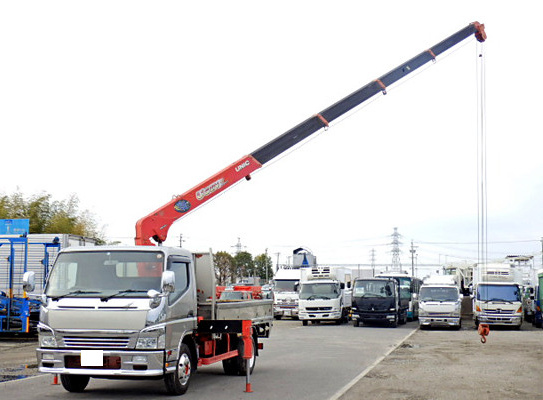 三菱 キャンター 小型 クレーン付 ワイドロング KK-FE83EEN