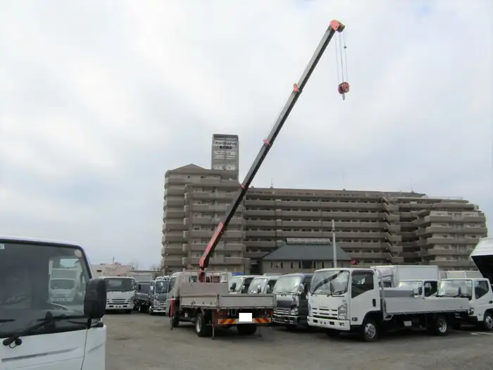 三菱 キャンター 小型 クレーン付 床鉄板 5段の中古トラック画像8
