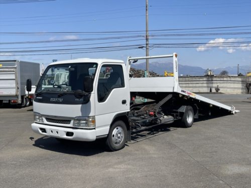 いすゞ エルフ 小型 車両重機運搬 セーフティーローダー KR-NPR72PAV