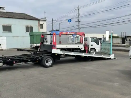 三菱 キャンター 小型 車両重機運搬 ラジコン ウインチの中古トラック画像7