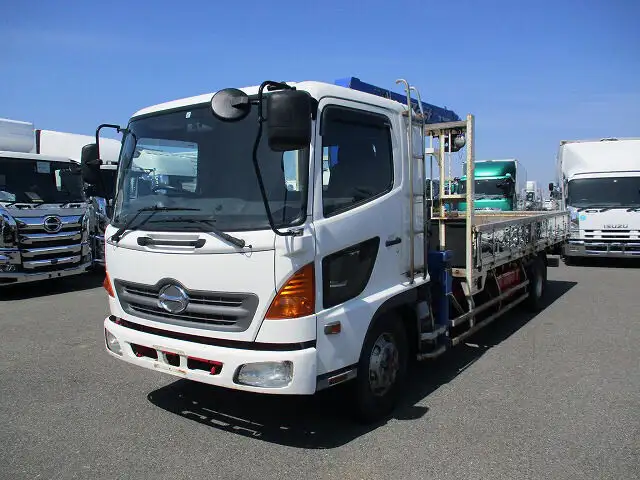 日野 レンジャー 中型/増トン クレーン付 床鉄板 3段 の中古トラック【車両No.123398】