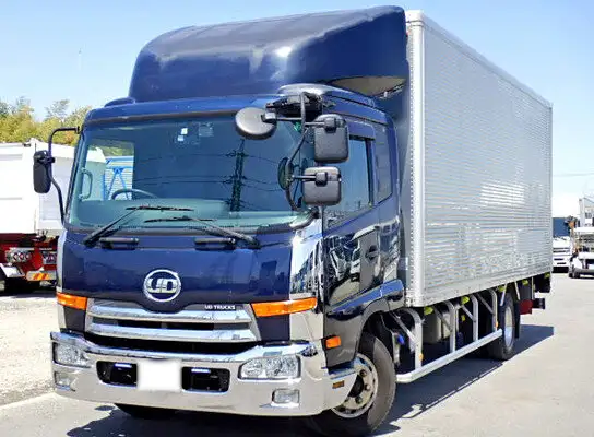 日産UD コンドル 中型/増トン アルミバン パワーゲート ベッドの中古トラック画像1