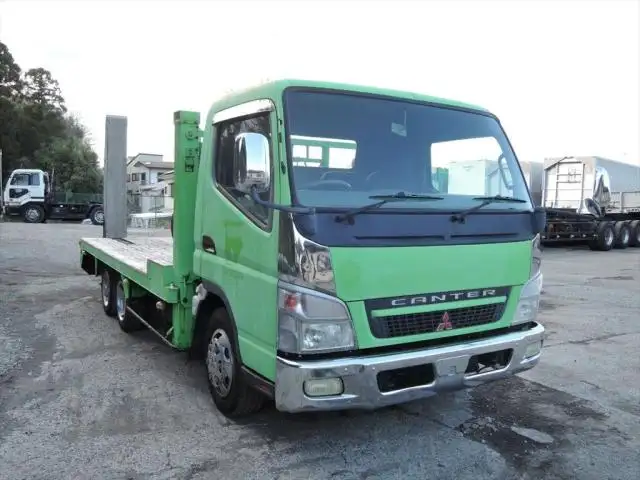 三菱 キャンター 小型 車両重機運搬 ウインチ エアサスの中古トラック画像2
