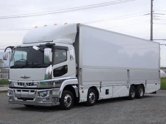 三菱 スーパーグレート 大型 ウイング エアサス ベッド の中古トラック【車両No.124023】
