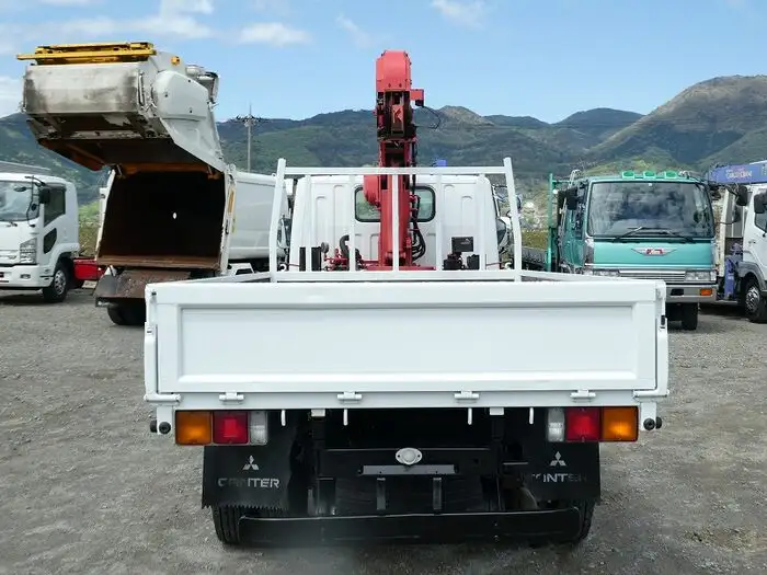 三菱 キャンター 小型 クレーン付 床鉄板 3段の中古トラック画像5