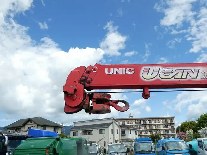 三菱 キャンター 小型 クレーン付 床鉄板 3段の中古トラック画像11