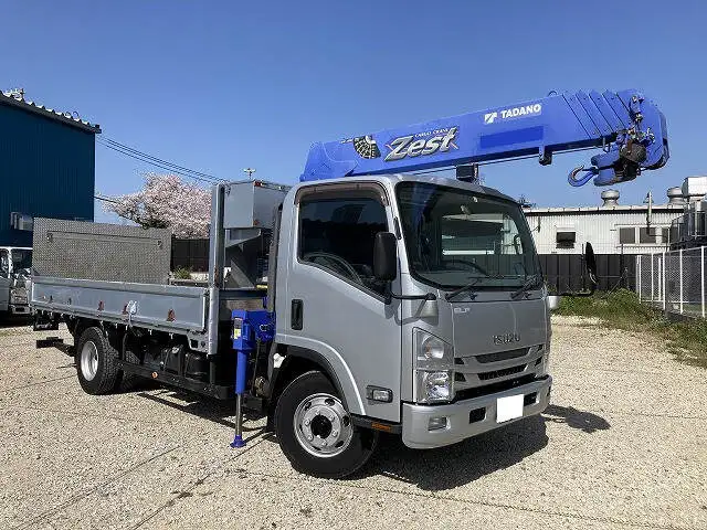いすゞ エルフ 小型 クレーン付 パワーゲート 床鉄板の中古トラック画像3