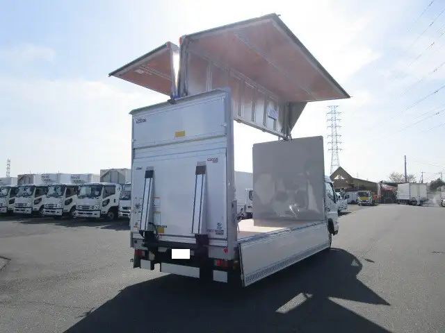 三菱 キャンター 小型 ウイング パワーゲート 2RG-FEB50の中古トラック画像2