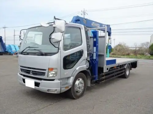 三菱 ファイター 中型/増トン 車両重機運搬 5段クレーン ラジコンの中古トラック画像1