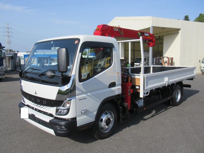 三菱 キャンター 小型 クレーン付 超ロング