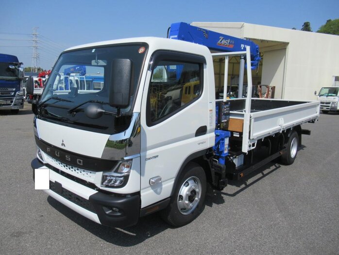 三菱 キャンター 小型 クレーン付 超ロング