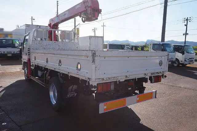 いすゞ エルフ 小型 クレーン付 床鉄板 4段の中古トラック画像3