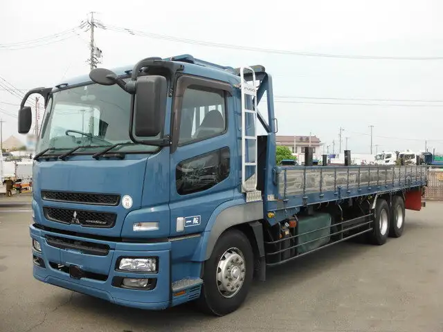 三菱 スーパーグレート 大型 平ボディ 床鉄板 エアサス の中古トラック【車両No.124823】