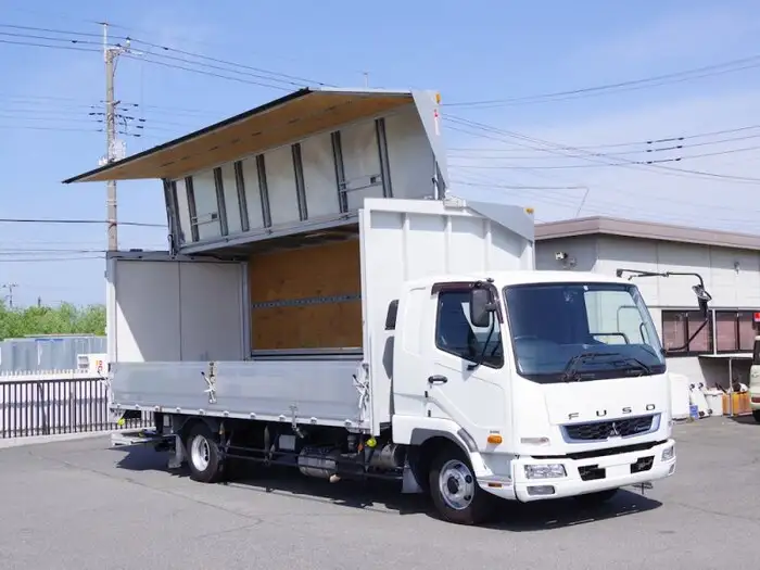 三菱 ファイター 中型/増トン ウイング パワーゲート 2KG-FK61Fの中古トラック画像3