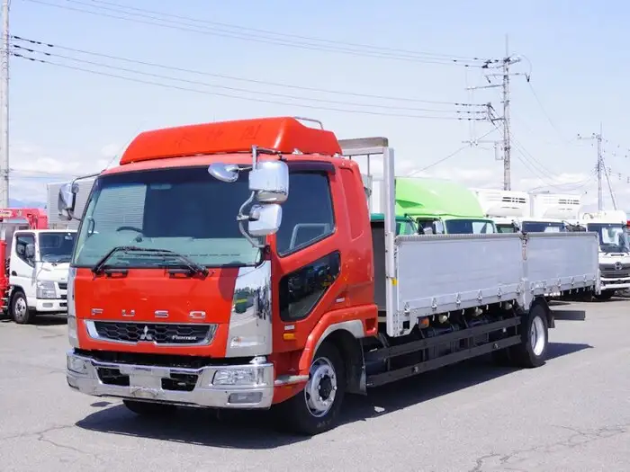 三菱 ファイター 中型/増トン 平ボディ 床鉄板 アルミブロックの中古トラック画像1